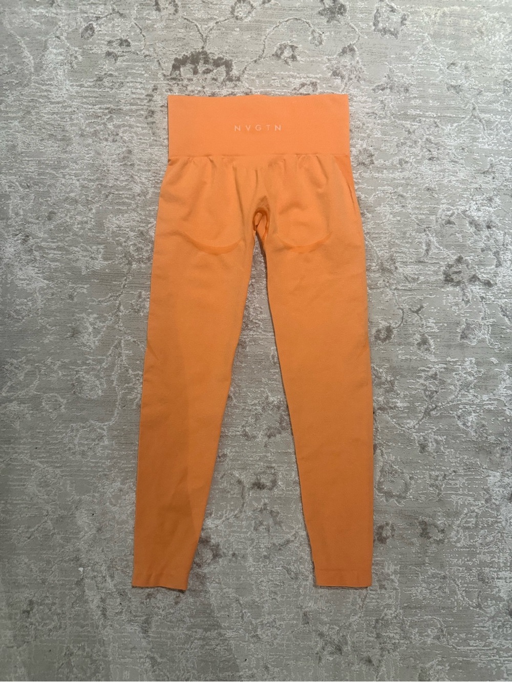 NVGTN Orange High-Waist Leggings - Size Small